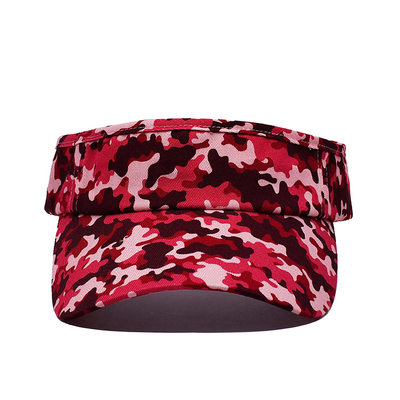 Safety Velcro Sports Sun Visor Cap Cotton Twill Ball Adjustable Sun Hats For Men Women