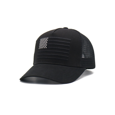Pured Color Trucker Hats High Quality 5 Panel Mesh Back OEM Custom Embroidery 3D Sports Cap Trucker Caps