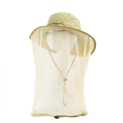Quick Dry Anti - Mosquito Head Net Wide Brim Sun Hat Outdoor Beekeeping Protect Anti - Sting Mesh Breathable Cap