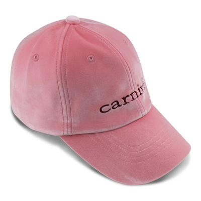 Polyester Peach Skin 6 Panel Baseball Cap With Self Strap