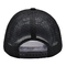 Black Mesh 5 Panel Trucker Cap Custom Sublimation Patch Logo Mens Trucker Hats
