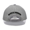 Gray Suede Trucker Hat 3d Embroidered  5 Panel Mesh Cap