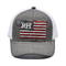 Customized National Flag Embroidered Trucker Cotton-Front Cap