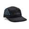Triangle Shape Laser Cutting Customized 5 Panel Camper Hat With Linning