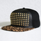 Lower Crown 5 Panel Snapback Cap Nylon Fabric With Buckle 2 Eyelets