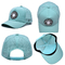 Flat Brim Embroidered Baseball Caps With 100% Polyester Sweatband Custom Size