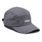 Lightweight Nylon 5 Panel Camper Hat Waterproof Running Black Running Mesh Cap With Adjustable Strap