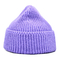 Winter Fashion Multi Colored Large Slouchy Cuffed Men Knit Hat Unisex Purple Beanie Hats
