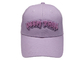 Pale Lilac Sports Fitted Hats Cotton Punk Style Metal Tassels Girlish Color