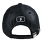 Unisex Black Sports Dad Hats 6 Panel Fashion Design Leather Material