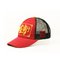 Red Color Promotion 5 Panel Trucker Cap With Mesh Patch LOGO Adult Use