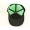 Oem Custom Trucker Caps , Plastic Adjustable Buckle Green 100 Polyester Trucker Caps