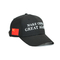 Promotional Flat Embroidery Baseball Caps 6 Panel Black Color ISO9001