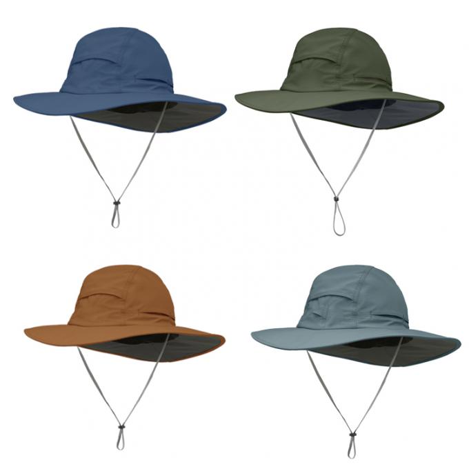 5660cm Embroidered Outdoor Boonie Hat With Short Brim / Sun Hats For