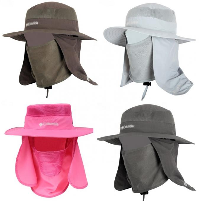 Soft Unisex Foldable Bucket Hat , Trendy Fishing Sun Hat For Big Heads