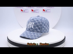 2023 New Design 100% Cotton Washed Cotton Denim Baseball Cap With Embroidered Logo