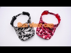 BSCI Factory Custom Digital Printing Camouflage Sports Golf Cap Adjustable Beach Sun Visor Hat
