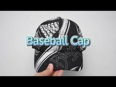 100% Polyester Black Baseball Cap Custom Full Sublimation Printing Baseball Hat