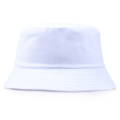 White Foldable Bucket Hat Street Headwear Outdoor Fisherman Cap For Men Woman