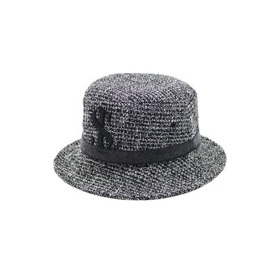 Summer Women Men Fisherman Bucket Hat Foldable 58cm Grey Color