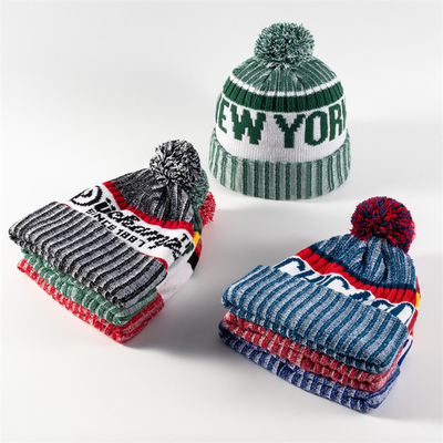 Unisex Beanies Hats with OEM/OEM Design Color Options in Black/Green/Dark Red Hat Circumference 58CM