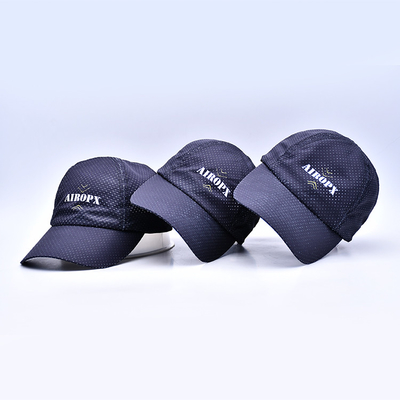 Unisex Breathable Sport Golf Caps Customized Flat Embroidery Logos