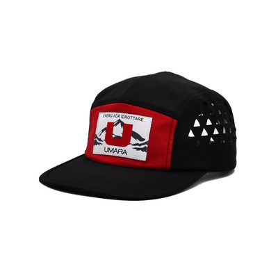 Customized 5 Panel Camper Hat with Logo Woven Label Ects Laser Cutting Panel