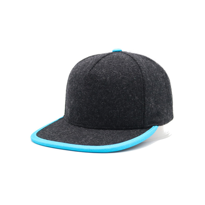 Customized Blank Flat Brim Snapback Hats  For Autumn And Winter