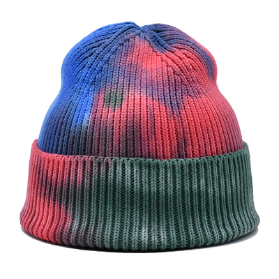 Acrylic Polyester Wool Merino Knit Beanie Hats With Jacquard Pattern