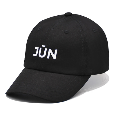 Soft Top 6 Panels Embroidered Baseball Caps Washed Cotton Thin Material Hats