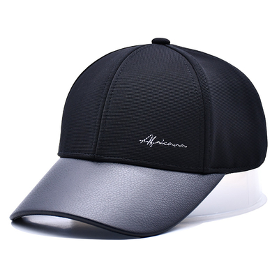 Structured 6 Panel Baseball Cap With 2 Eyelets And Color Customizable Stitching Line