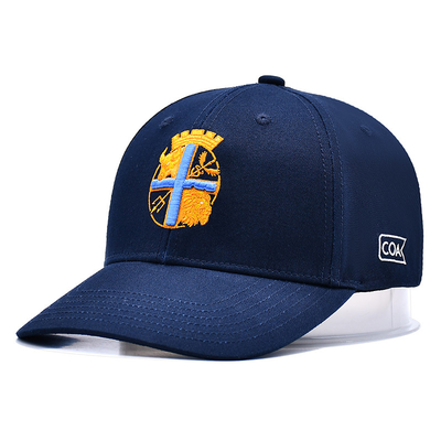 High Crown 5 Panel Baseball Cap With Customizable Matching Fabric Color Stitching Line