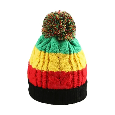 Adults Acrylic / Polyester Knit Beanie Hats 1pcs/One Poly Bag Fabric