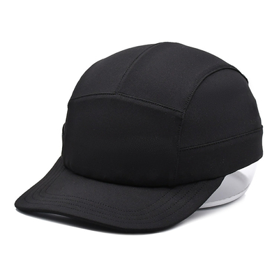 Unisex 5 Panel Camper Hat With Flat Brim Made Of Cotton / Nylon / Polyester