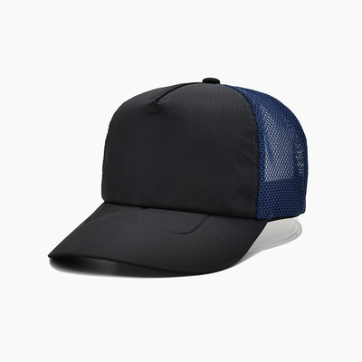 High Profile Crown High Quality 5 panel Custom Cotton Embroidered Logo Mesh Gorra Men Sport Trucker cap