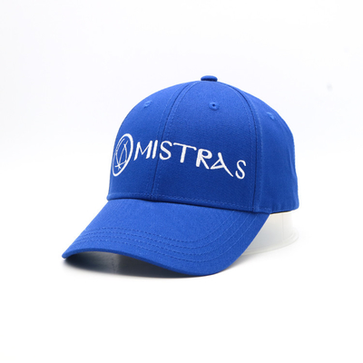 Stitching Matches The Fabric Color On Six-Panel Baseball Cap In Cotton With Embroidery Logo