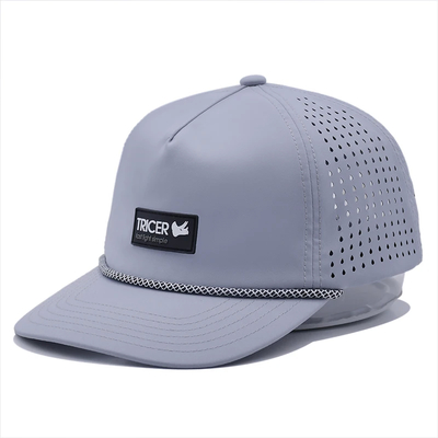 Color Customizable Stitching Line 5 Panel Baseball Cap with Embossing Logo and Structured Design