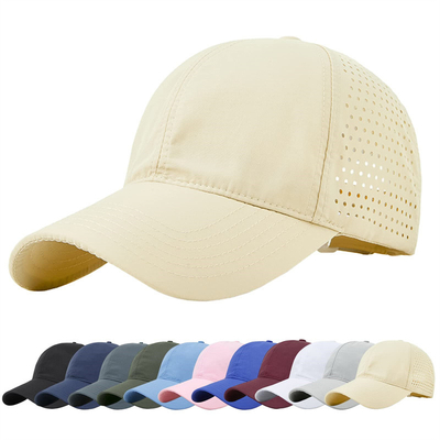 Men Quick Dry Breathable Sport Baseball Cap Custom Mesh Adjustable Plain Hat Running Trucker Hat