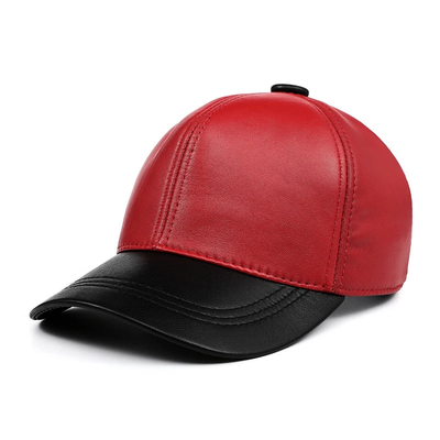 Constructed Front Panel 6 Panel Baseball Cap with Cotton Sweatband and 6 Eyelets