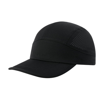 Men Quick Dry Performance Running Hat Custom Lightweight Gray Nylon Mesh Sports Caps