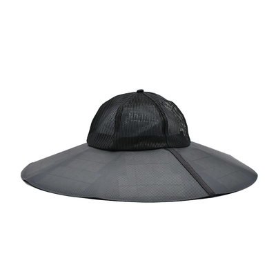 Outdoor New Solar Power Cap Custom UV Resistant Portable Rechargeable Camping Travel Fishing Mountaineering Sun Bucket Hat