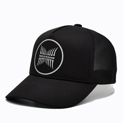 Black Sublimation Five Panel Trucker Hat Custom Fashion Mesh Snapback 5 Panel Trucker Cap