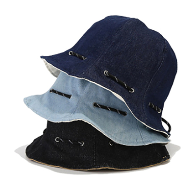Hot Sales Fisherman Hat Wholesale Spring and Summer Wear Turn Into Bag Cotton Adult Unisex Plain Reversible Bucket Hats