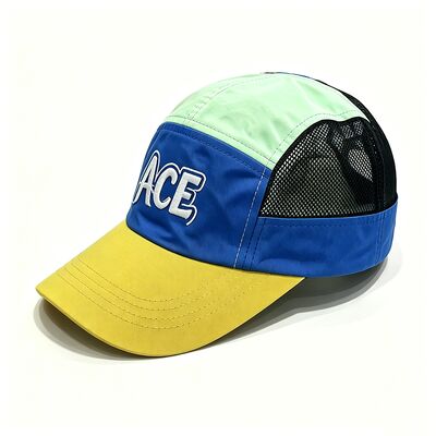 Unisex camper cap featuring hook and loop strap closure breathable adjustable headwear perfect for camping hiking and outdoor