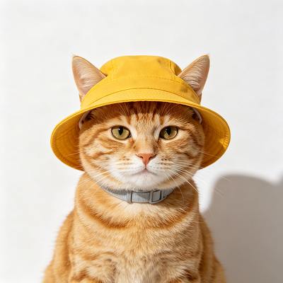 Cotton Cozy Cat Cap Featuring Velcro Strap Closure Perfect for Professional Pet Care Veterinary Hospitals and Retailers