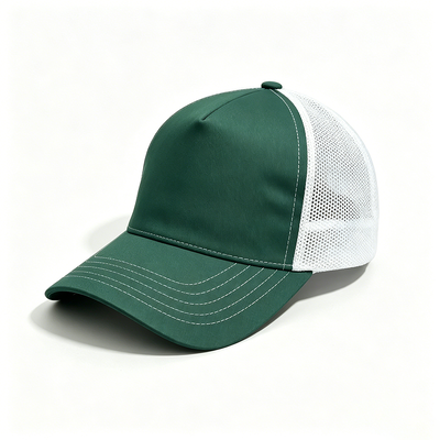 Oem Offered 5 Panel Trucker Cap Durable 5 Panels Design Mesh Back Trucker Hat Ideal for Casual Wear and Corporate Events