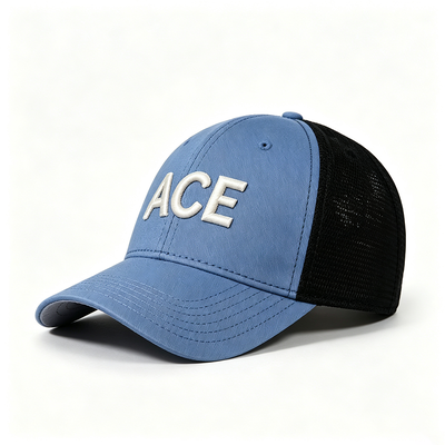 Polyester 6 Panel Trucker Cap Trendy Trucker Style Mesh Back Snapback Hat Designed for Versatile Outdoor and Casual Wear