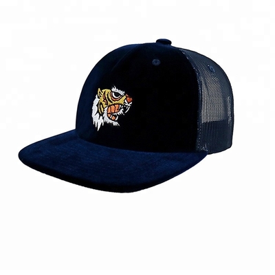embroidered custom suede cap snapback cap trucker mesh hat summer hat Custom suede Hats