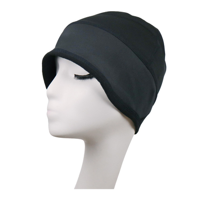 Dry Fit Custom Printed Running Beanie Hat , 100% Polyester Swim Cap For Winter