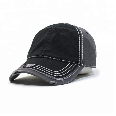 Distressed Style Mens Vintage Baseball Caps , Custom Short Bill Baseball Cap